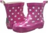 PLAYSHOES 180358 18-pink krótkie kalosze w grochy